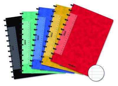 Adoc Classic schrift, ft A4, 144 bladzijden, gelijnd, geassorteerde kleuren Adoc Classic schrift, ft A4, 144 bladzijden, gelijnd, geassorteerde kleuren