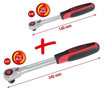 KS Tools 920.0002 920.0002 Omschakelratel 1/4, 1/2