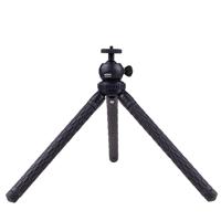 DÖRR Vagabond Ministatief 1/4 inch Werkhoogte: 23-106 cm Zwart Kogelkop - thumbnail
