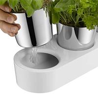 WMF Herb Garden set 3-pcs. Gourmet Plantenpot Vrijstaand Roestvrijstaal Roestvrijstaal, Wit Binnen - thumbnail