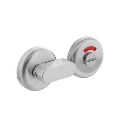 Rozet met toilet-/badkamersluiting Nobile met nokken 52x9mm RVS