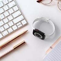 TPU Slim Fit bandje - Wit - Geschikt voor Apple Watch 44mm / 45mm / 46mm / 49mm - thumbnail