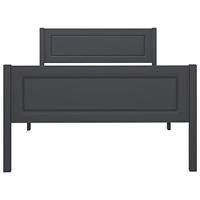 Bedframe massief grenenhout grijs 100x200 cm - thumbnail