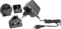 HN Power HNP12I-MicroUSBL6 USB-oplader 12 W 1x Micro-USB Zwart Met adapter voor Australië, Met adapter voor Europa, Met adapter voor Verenigde Staten, Met - thumbnail