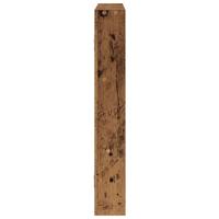 Wandschap 43x9x60 cm bewerkt hout oud houtkleurig - thumbnail