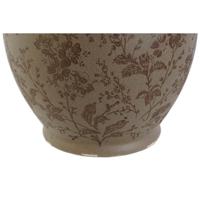 Vaas Home ESPRIT Bruin Groen Keramiek Blad van een plant 17 x 17 x 22 cm - thumbnail