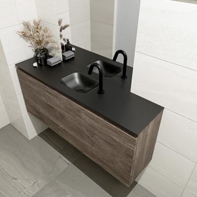 MONDIAZ OLAN 120cm toiletmeubel dark brown. LEX wastafel urban midden 1 kraangat MONDIAZ OLAN 120cm toiletmeubel dark brown. LEX wastafel urban midden 1 kraangat