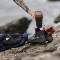 Circular&Co. Koffiebeker - circular cup - zwart/oranje - 227 ml - thumbnail