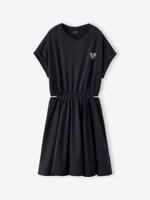 Meisjesjurk met openingen aan de zijkanten JONEN antraciet - thumbnail