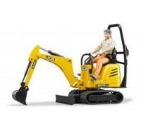 Bruder JCB Micro 8010 CTS en arbeider - thumbnail