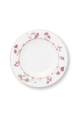 Pip Studio Diep Bord Jolie Stippen Goud Roze 21.5cm