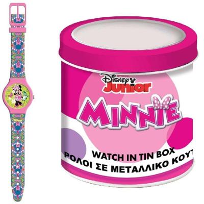 Horloge Kinderen Minnie Mouse MINNIE - TIN BOX Ø 33 mm
