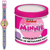 Horloge Kinderen Minnie Mouse MINNIE - TIN BOX Ø 33 mm - thumbnail