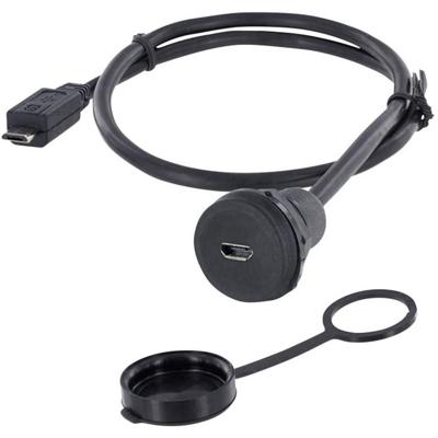 encitech 1310-1023-03 1310-1023-03 Micro-USB 2.0 type B Chassisbus, inbouw M22 1 stuk(s)