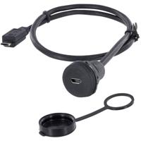 encitech 1310-1023-03 1310-1023-03 Micro-USB 2.0 type B Chassisbus, inbouw M22 1 stuk(s) - thumbnail