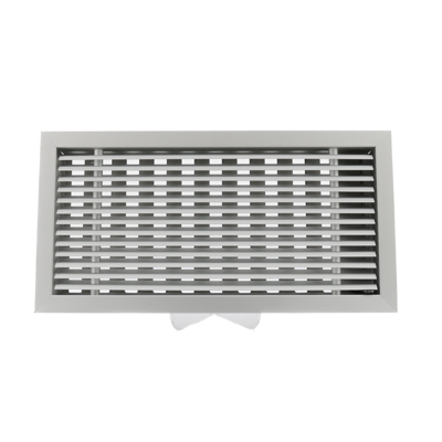 Aluminium Luxe Afsluitbaar Schuifrooster - Inbouw 298x148mm