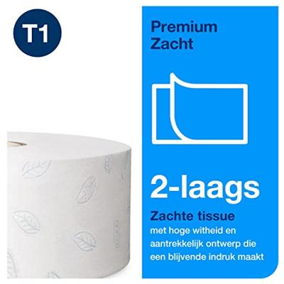 Toiletpapier Tork T1 Premium jumbo 2-laags 360m wit 110273
