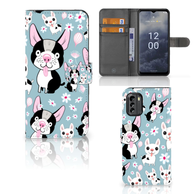 Nokia G60 | Telefoonhoesje | Met pasjeshouder | Hondjes