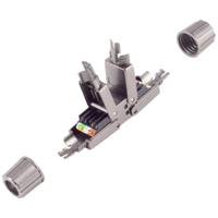 BKL Electronic 10121214 LSA-verbinder, zonder gereedschap, quick, STP, Cat. CAT. 6A Zwart Inhoud: 1 stuk(s) - thumbnail
