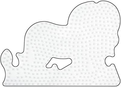 Hama strijkkralenbordje - leeuw