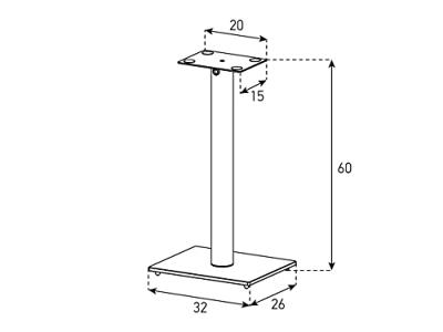 Sonorous universeel speaker SP100-stands zwart ( per set ) Sonorous universeel speaker SP100-stands zwart ( per set )