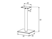Sonorous universeel speaker SP100-stands zwart ( per set ) - thumbnail