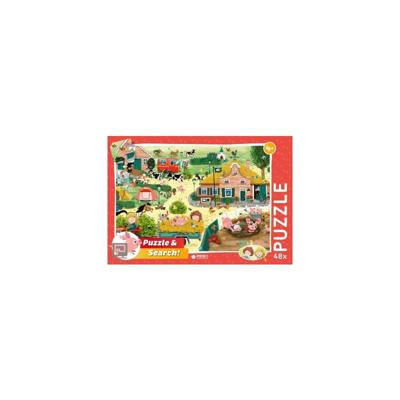 Rebo Publishers Puzzel cas & cato boerderij, 48st.