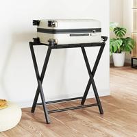 VidaXL Bagagerek 68,5x38x58 cm bamboe zwart - thumbnail