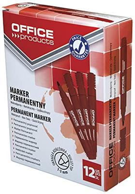 OFFICE products permanent marker 1-3 mm, rond, rood