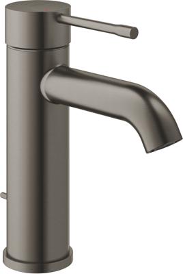 Grohe Essence New S-size Wastafelkraan met waste Hard Graphite Geborsteld Grohe Essence New S-size Wastafelkraan met waste Hard Graphite Geborsteld