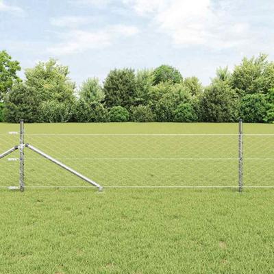 VidaXL Afrasteringspaal zilver 25 x 0,5 m (50 mm gaas) staal VidaXL Afrasteringspaal zilver 25 x 0,5 m (50 mm gaas) staal