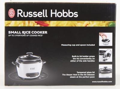Russell Hobbs 27020-56 rijstkoker 200 W Zwart, Wit Russell Hobbs 27020-56 rijstkoker 200 W Zwart, Wit