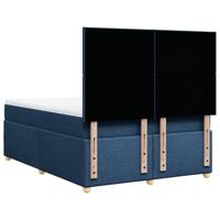 Boxspring met matras stof blauw 160x200 cm - thumbnail