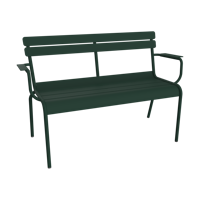 Fermob Luxembourg tuinbank met armleuning Cedar Green - thumbnail