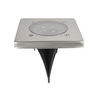 Ranex RA-5000406 LED Solar Grondspot RVS