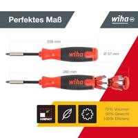 Wiha Schroevendraaier | met bitmagazijn | LiftUp 25 magnetisch 38605 - thumbnail