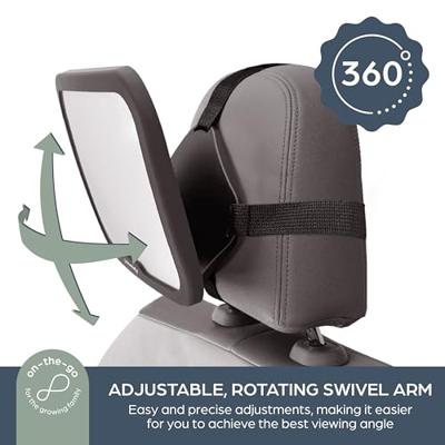 Grote rechthoekige achteruitkijkspiegel - DREAMBABY - Verstelbaar voor achterbank - 20 x 24 cm - Zwart Grote rechthoekige achteruitkijkspiegel - DREAMBABY - Verstelbaar voor achterbank - 20 x 24 cm - Zwart