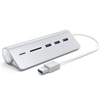 SATECHI Aluminium USB 3.0 Hub & Kaartlezer - thumbnail