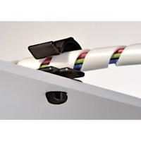 HellermannTyton HC48FT6 Kabelhouder 151-00680 Bundel-Ø (bereik) 6.60 mm (max) Met lamellenvoet Zwart 1 stuk(s) - thumbnail