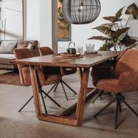 Tower Living Eettafel 'Dimaro' Sheeshamhout, 180 x 90cm - thumbnail