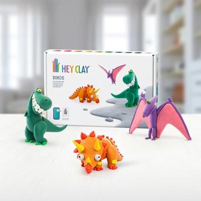 HeyClay Dinos: Pterodactylus Triceratops Tyrannosaurus 6 cans HeyClay Dinos: Pterodactylus Triceratops Tyrannosaurus 6 cans