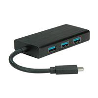VALUE USB 3.2 Gen 1 Type C naar Gigabit Ethernet-converter + hub - thumbnail