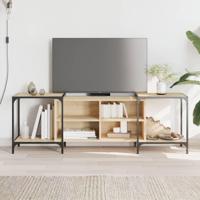 Tv-meubel 153x37x50 cm bewerkt hout sonoma eikenkleurig - thumbnail