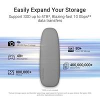 ASUS COBBLE Gray SDD-behuizing Grijs M.2 - thumbnail