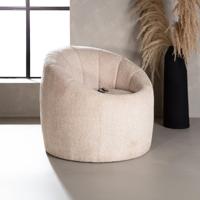 Nohr Fauteuil 'Alea' Bouclé, kleur Beige - thumbnail
