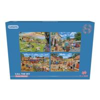 Call the Vet Puzzel 4x 500 Stukjes - thumbnail