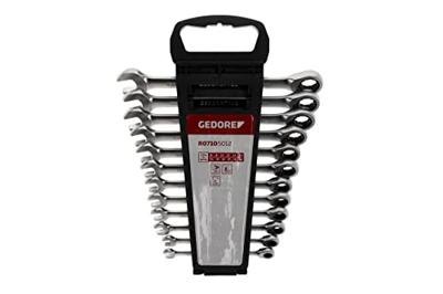 Gedore RED R07105012 Ringratel-steeksleutelset Metrisch 8 - 19 mm 12-Delig 3300850 - R07105012