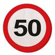 Servetten verkeersbord 50 jaar
