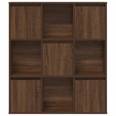 Boekenkast 89x24x101,5 cm bewerkt hout bruin eikenkleurig