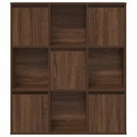 Boekenkast 89x24x101,5 cm bewerkt hout bruin eikenkleurig - thumbnail